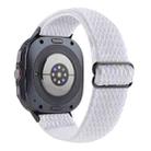 For Samsung Galaxy Watch8 / Watch8 Classic Wave Pattern Nylon Braided Watch Band(White) - 2