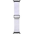 For Samsung Galaxy Watch8 / Watch8 Classic Wave Pattern Nylon Braided Watch Band(White) - 3