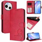 For Sharp Aquos Sense9 Litter Panda Embossing RFID Leather Phone Case with Lanyard(Rose Red) - 1