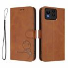 For Asus Zenfone 11 Ultra Litter Panda Embossing RFID Leather Phone Case with Lanyard(Brown) - 2