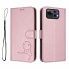 For Asus Zenfone 12 Ultra Litter Panda Embossing RFID Leather Phone Case with Lanyard(Pink) - 2