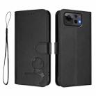 For Asus Zenfone 12 Ultra Litter Panda Embossing RFID Leather Phone Case with Lanyard(Black) - 2