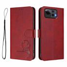 For Asus Zenfone 12 Ultra Litter Panda Embossing RFID Leather Phone Case with Lanyard(Wine Red) - 2