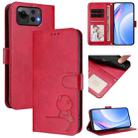 For Asus Zenfone 12 Ultra Litter Panda Embossing RFID Leather Phone Case with Lanyard(Rose Red) - 1
