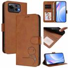 For Asus Zenfone 12 Ultra Litter Panda Embossing RFID Leather Phone Case with Lanyard(Brown) - 1