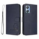 For Blackview A52 / A52 Pro Litter Panda Embossing RFID Leather Phone Case with Lanyard(Blue) - 2