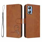 For Blackview A52 / A52 Pro Litter Panda Embossing RFID Leather Phone Case with Lanyard(Brown) - 2