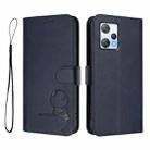 For Blackview A53 Litter Panda Embossing RFID Leather Phone Case with Lanyard(Blue) - 2