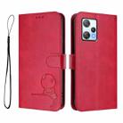 For Blackview A53 Litter Panda Embossing RFID Leather Phone Case with Lanyard(Rose Red) - 2