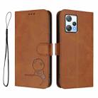 For Blackview A53 Litter Panda Embossing RFID Leather Phone Case with Lanyard(Brown) - 2