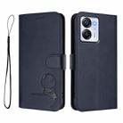 For Blackview Oscal Modern 8 / Color 8 Litter Panda Embossing RFID Leather Phone Case with Lanyard(Blue) - 2