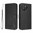 For Blackview Shark 8 / Oscal Tiger 12 Litter Panda Embossing RFID Leather Phone Case with Lanyard(Black) - 2