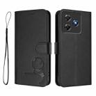 For Blackview Wave 8 / 8C Litter Panda Embossing RFID Leather Phone Case with Lanyard(Black) - 2