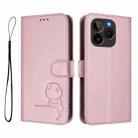 For BLU Bold K10 Litter Panda Embossing RFID Leather Phone Case with Lanyard(Pink) - 2
