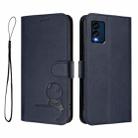 For BLU View Speed 5G B1550VL Litter Panda Embossing RFID Leather Phone Case with Lanyard(Blue) - 2