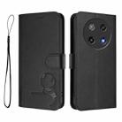 For Coolpad C16 Litter Panda Embossing RFID Leather Phone Case with Lanyard(Black) - 2
