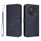For Coolpad C16 Litter Panda Embossing RFID Leather Phone Case with Lanyard(Blue) - 2
