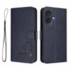 For Coolpad Cool 40i Litter Panda Embossing RFID Leather Phone Case with Lanyard(Blue) - 2