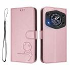 For Cubot A30 Litter Panda Embossing RFID Leather Phone Case with Lanyard(Pink) - 2