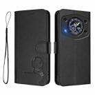 For Cubot A30 Litter Panda Embossing RFID Leather Phone Case with Lanyard(Black) - 2