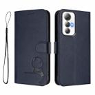 For Cubot Max 5 Litter Panda Embossing RFID Leather Phone Case with Lanyard(Blue) - 2