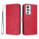 For Cubot Max 5 Litter Panda Embossing RFID Leather Phone Case with Lanyard(Rose Red) - 2