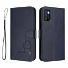 For Cubot P50 Litter Panda Embossing RFID Leather Phone Case with Lanyard(Blue) - 2