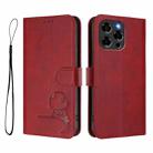 For Doogee Note 58 / Note 58 Pro Litter Panda Embossing RFID Leather Phone Case with Lanyard(Wine Red) - 2