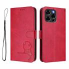 For Doogee Note 58 / Note 58 Pro Litter Panda Embossing RFID Leather Phone Case with Lanyard(Rose Red) - 2