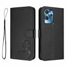 For Oukitel C32 Litter Panda Embossing RFID Leather Phone Case with Lanyard(Black) - 2