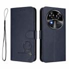 For Oukitel C37 Litter Panda Embossing RFID Leather Phone Case with Lanyard(Blue) - 2