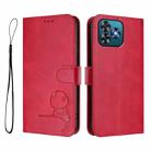 For Oukitel C53 Litter Panda Embossing RFID Leather Phone Case with Lanyard(Rose Red) - 2