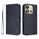 For Oukitel C57S / C57 Pro / C57 / BLU J12 Litter Panda Embossing RFID Leather Phone Case with Lanyard(Blue) - 2