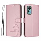 For Ulefone Note 14 Litter Panda Embossing RFID Leather Phone Case with Lanyard(Pink) - 2
