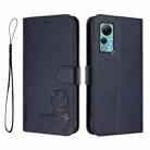 For Ulefone Note 14 Litter Panda Embossing RFID Leather Phone Case with Lanyard(Blue) - 2