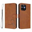 For Ulefone Note 16 Pro Litter Panda Embossing RFID Leather Phone Case with Lanyard(Brown) - 2