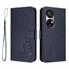 For Ulefone Note 17 Pro Litter Panda Embossing RFID Leather Phone Case with Lanyard(Blue) - 2