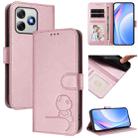 For Ulefone Note 18 Ultra / 18 Pro Litter Panda Embossing RFID Leather Phone Case with Lanyard(Pink) - 1