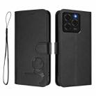 For Ulefone Note 20 Pro Litter Panda Embossing RFID Leather Phone Case with Lanyard(Black) - 2
