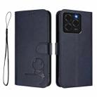 For Ulefone Note 20 Pro Litter Panda Embossing RFID Leather Phone Case with Lanyard(Blue) - 2