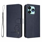 For UMIDIGI A15 / A15C / A15T Litter Panda Embossing RFID Leather Phone Case with Lanyard(Blue) - 2