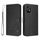 For UMIDIGI Bison X20 Litter Panda Embossing RFID Leather Phone Case with Lanyard(Black) - 2