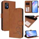 For UMIDIGI Bison X20 Litter Panda Embossing RFID Leather Phone Case with Lanyard(Brown) - 1