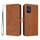 For UMIDIGI Bison X20 Litter Panda Embossing RFID Leather Phone Case with Lanyard(Brown) - 2