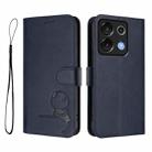 For UMIDIGI G9 5G / Note 9 5G Litter Panda Embossing RFID Leather Phone Case with Lanyard(Blue) - 2