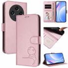 For UMIDIGI G100 Litter Panda Embossing RFID Leather Phone Case with Lanyard(Pink) - 1