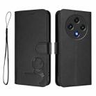 For UMIDIGI G100 Litter Panda Embossing RFID Leather Phone Case with Lanyard(Black) - 2