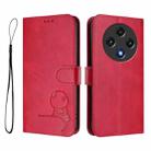 For UMIDIGI G100 Litter Panda Embossing RFID Leather Phone Case with Lanyard(Rose Red) - 2