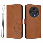 For UMIDIGI G100 Litter Panda Embossing RFID Leather Phone Case with Lanyard(Brown) - 2