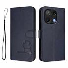 For UMIDIGI Note 90 Litter Panda Embossing RFID Leather Phone Case with Lanyard(Blue) - 2